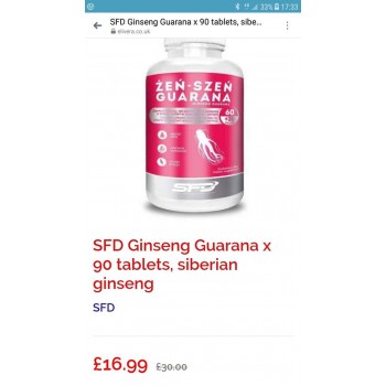 Ženšenn+Guarana (90tab/90serv) SFD EU