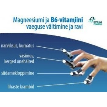 Magneesium Kaltsium B6 (90tab/30päeva) MuscleCare EU exp 1.11.2024