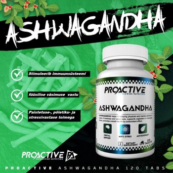 Ashwagandha (120tab/60serv) ProActive EU