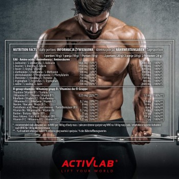 EAA Xtra B kompleks (500g/50serv) Activlab EU