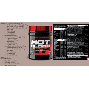 Pre-Workout Hot Blood Hardcore (375g) Scitec USA