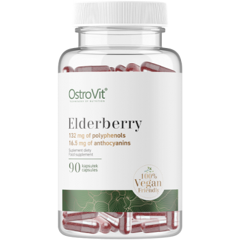 Musta Leedri ekstrakti / Elderberry  (90kaps/3kuud) OstroVit EU