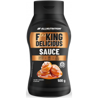 Kalorivaba  FITKING DEICIOUS SAUCE   SALTED CARAMEL  500g  ALLNUTRITION 