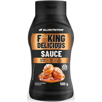 Kalorivaba  FITKING DEICIOUS SAUCE   SALTED CARAMEL  500g  ALLNUTRITION 