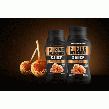 Kalorivaba  FITKING DEICIOUS SAUCE   SALTED CARAMEL  500g  ALLNUTRITION 
