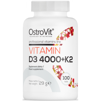 D3 4000iu - K2 Vitamiin (100tab/200serv) OstroVit EU
