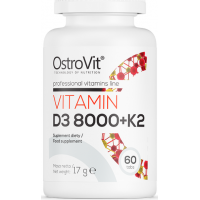 D3 8000iu - K2 Vitamiin (100tab/240serv) OstroVit EU