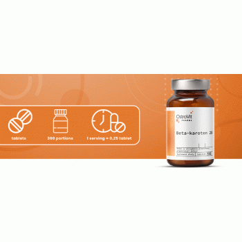Beeta-karoteen 28mg (90tab/360serv) OstroVit EU