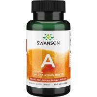 A -Vitamiin (Beta Carotene) (250kaps/250päeva) Swanson USA