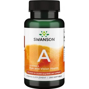 A -Vitamiin (Beta Carotene) (250kaps/250päeva) Swanson USA