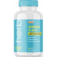 Omega 3 6 9 +E-vitamiin (90kaps/45päeva) HERB EU