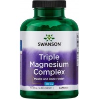 Magneesium Triple Complex / 3 erinevat kompleks (100kaps/100serv) Swanson USA