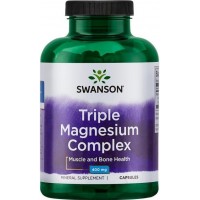Magneesium Triple Complex / 3 erinevat kompleks (100kaps/100serv) Swanson USA
