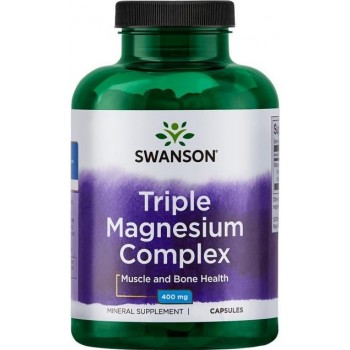 Magneesium Triple Complex / 3 erinevat kompleks (100kaps/100serv) Swanson USA