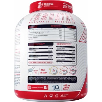 100% Whey Protein (2000g/63serv) + Sheiker 600ml IMMORTAL NUTRITION UK 