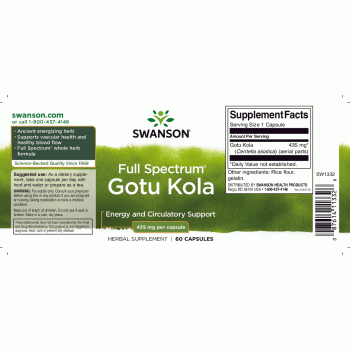 Gotu Kola (60kaps/2kuud) Swanson USA