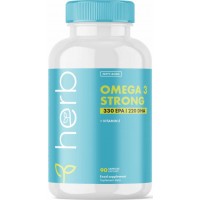 Omega-3 STRONG +E-vitamiin (90kaps/3kuud) HERB EU