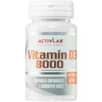 D3-Vitamiin 8000iu (200tab/800serv) Activlab EU