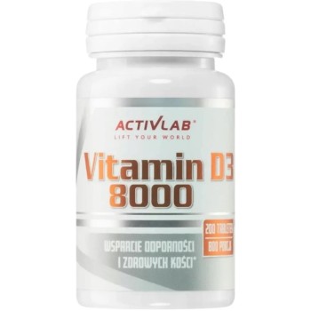 D3-Vitamiin 8000iu (200tab/800serv) Activlab EU