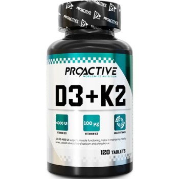 D3 4000iu - K2 Vitamiin (120tab/4kuud) ProActive EU