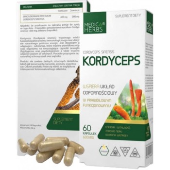 Korditseps / Cordyceps  600mg (60kaps/60päeva) MEDICA HERBS EU