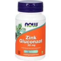 Tsink Glükonaat 50mg (100tab/100päeva) NOW USA