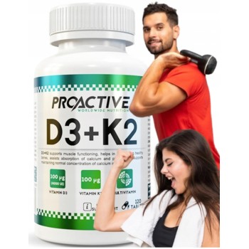 D3 4000iu - K2 Vitamiin (120tab/4kuud) ProActive EU