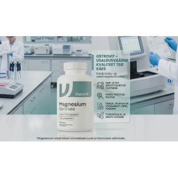 Magneesium GLÜTSINAAT (90kaps/30Päeva) OstroVit EU